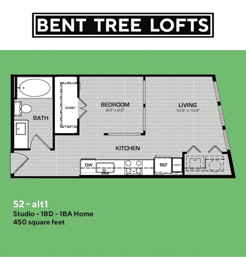 S2 Alt 1 Floorplan Bent Tree Lofts